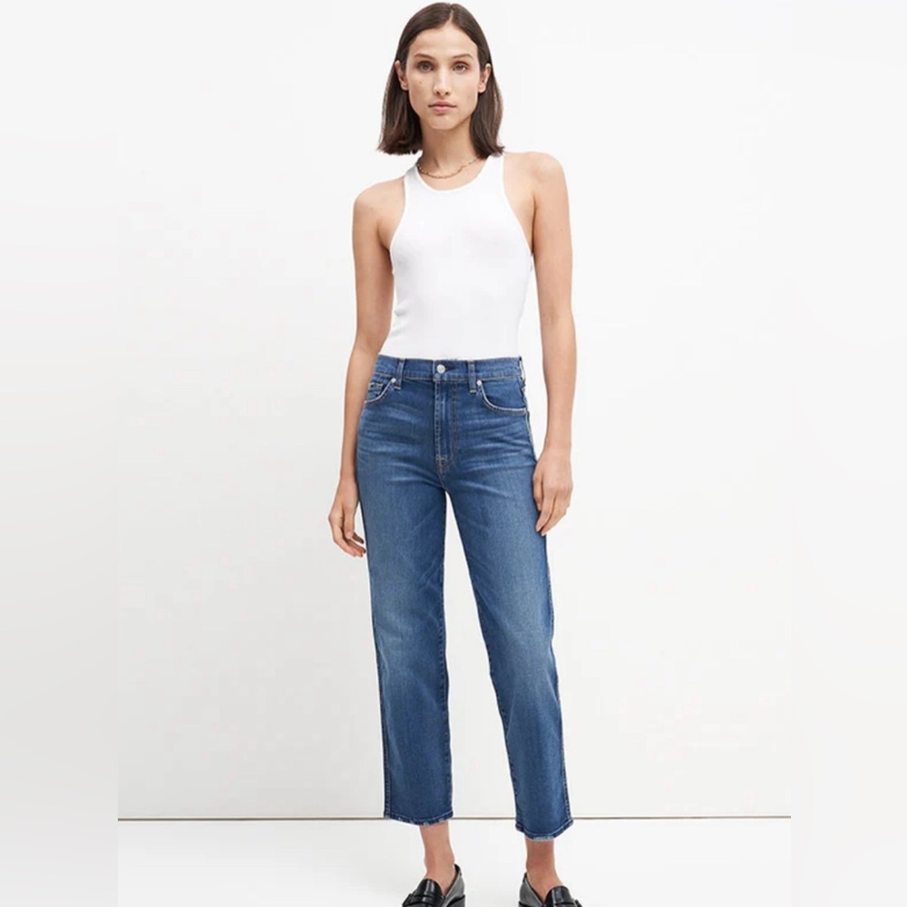 7 for All Mankind High Waisted Cropped Straight